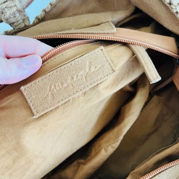 Sold.  Free People Brown Point Break Macrame Multi-Way Bag - Picture 6 of 12